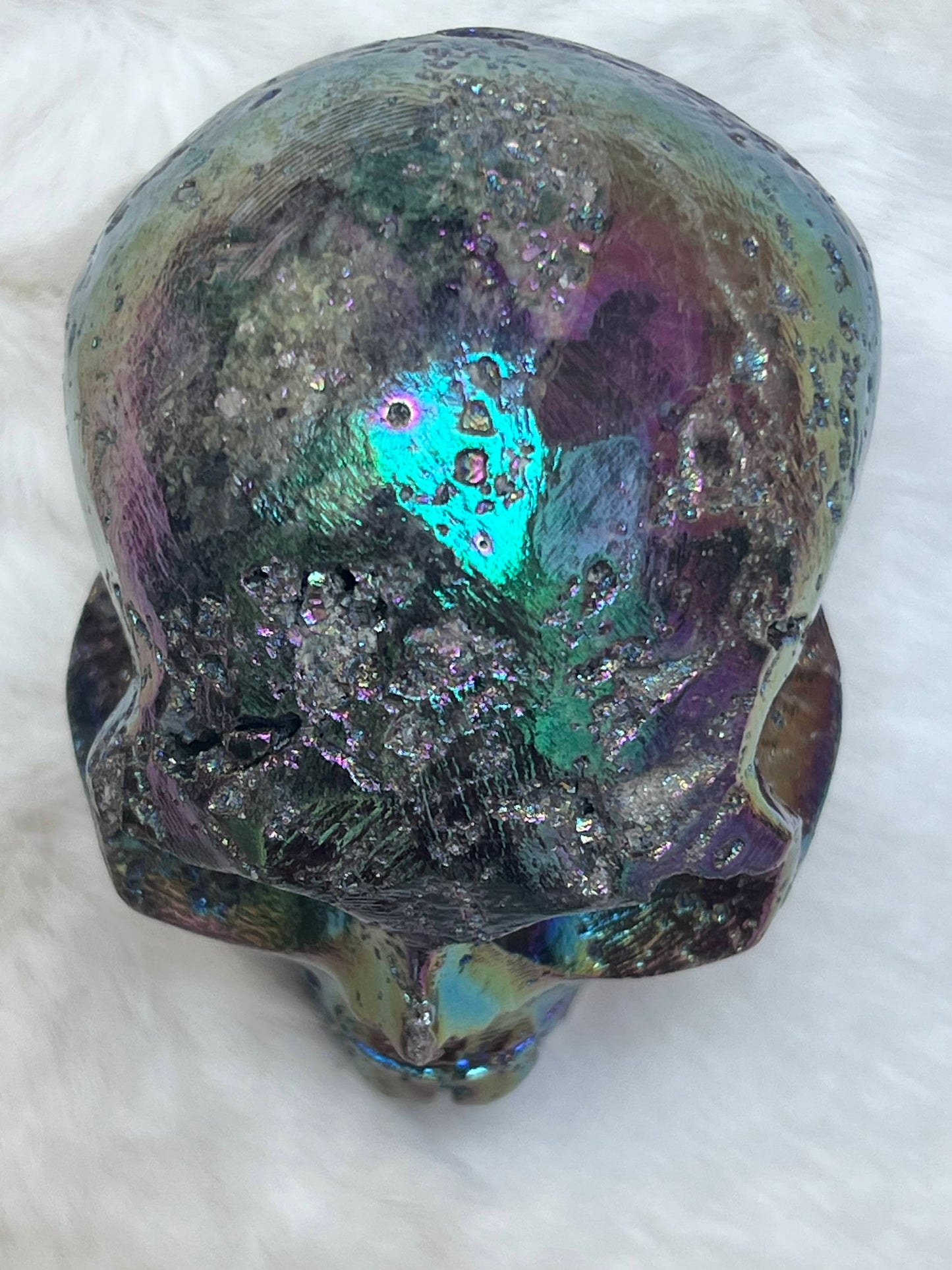 Sphaleriet aura M Skull/ kristallen schedel