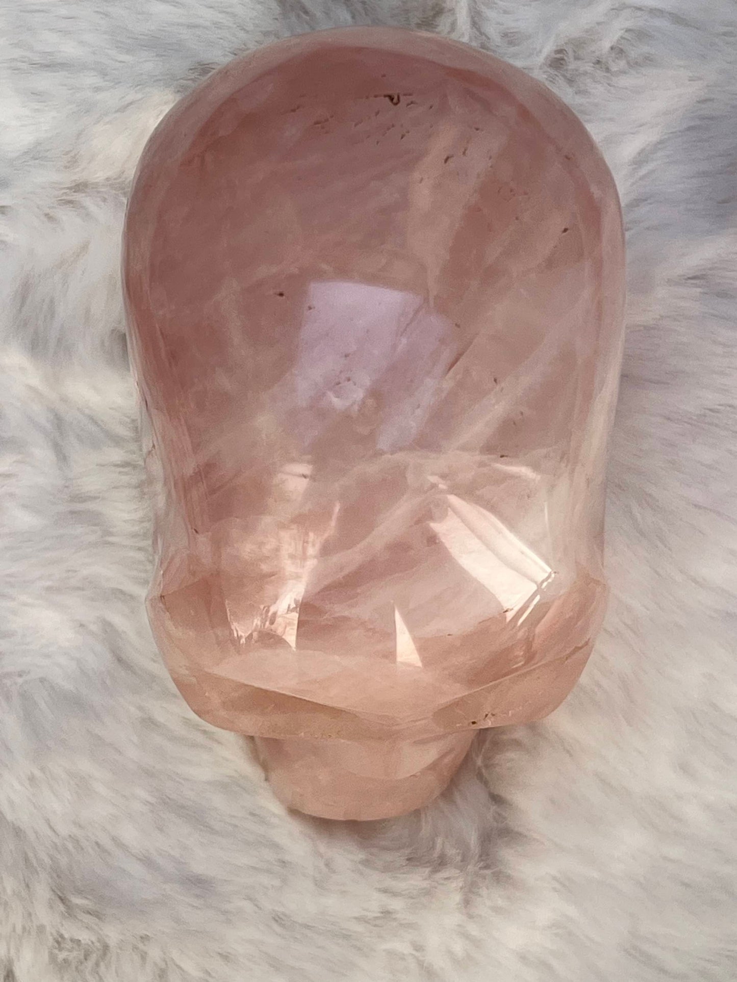 Rozenkwarts L Skull/ kristallen schedel