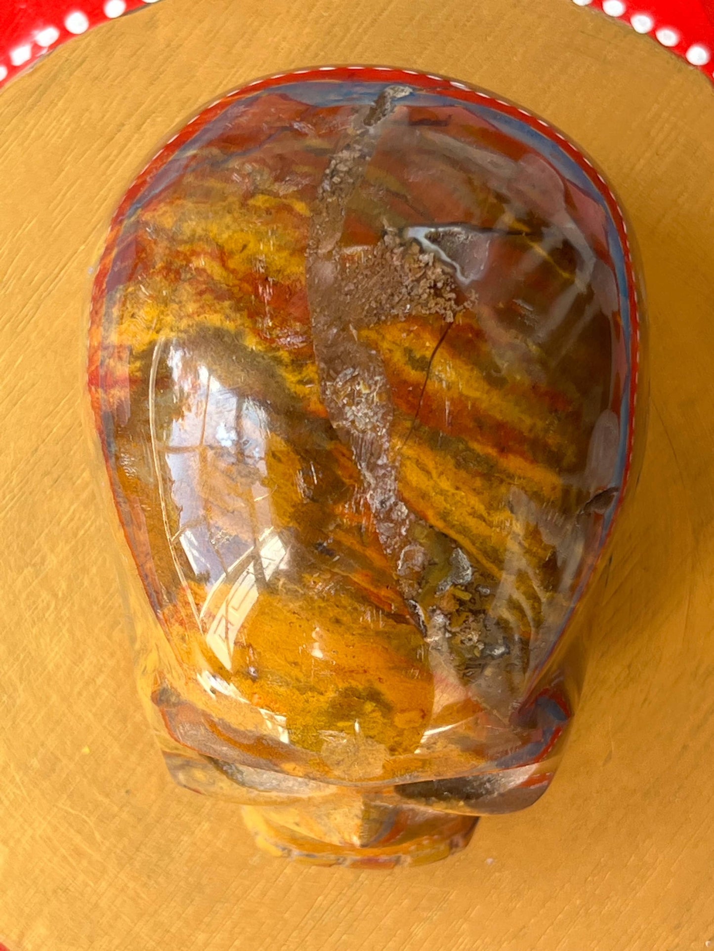 Oceaan Jaspis L Skull/ kristallen schedel