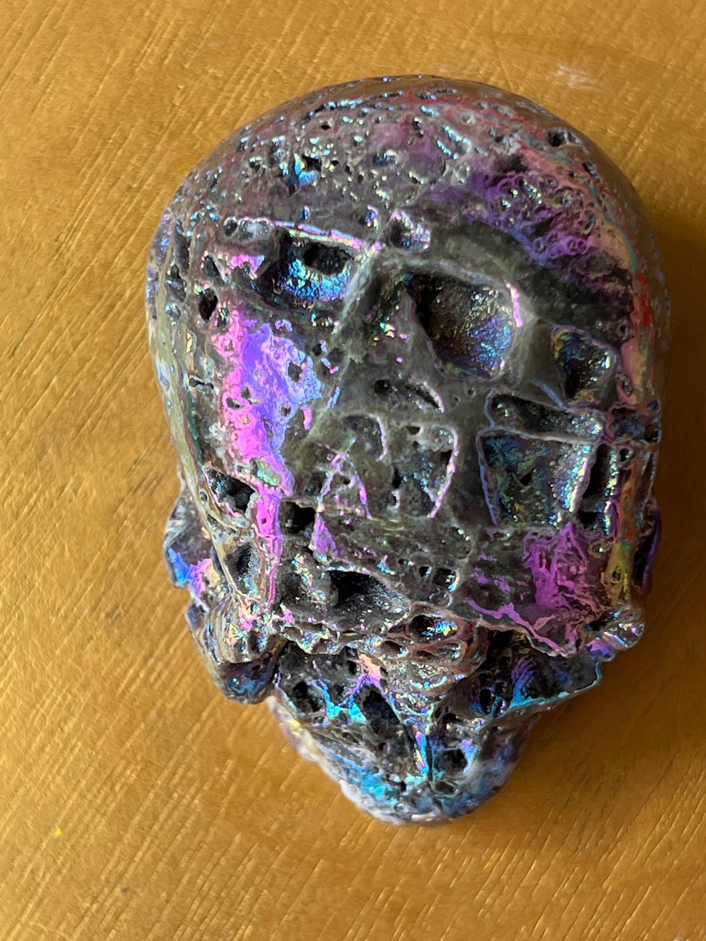 Sphaleriet aura M Skull/ kristallen schedel