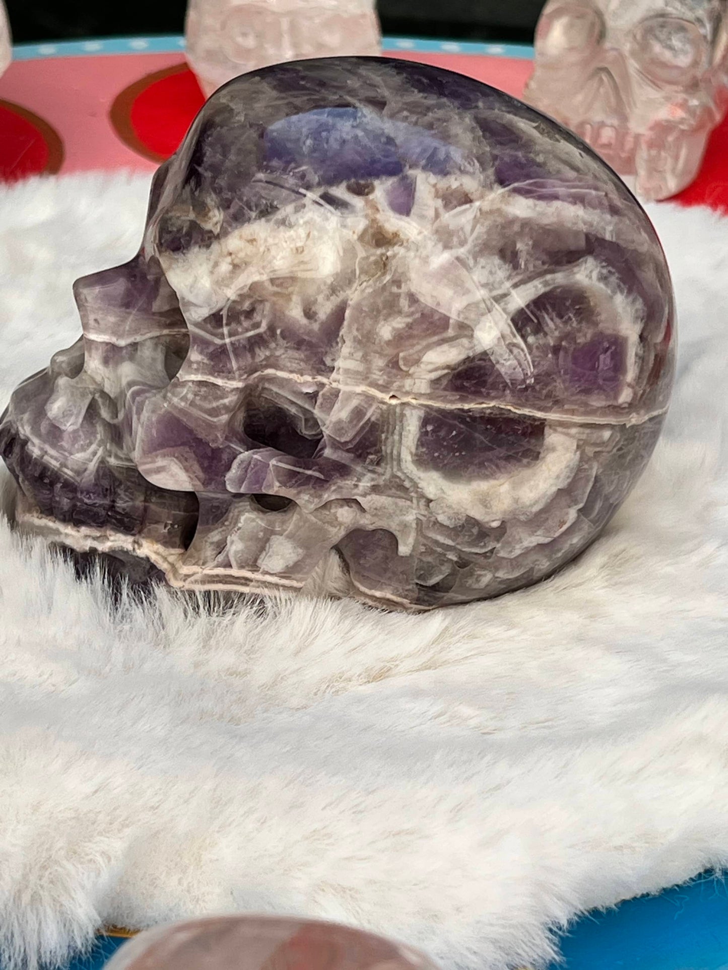 Amethist L Skull / kristallen schedel