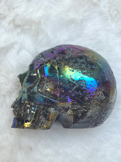 Sphaleriet aura M Skull/ kristallen schedel