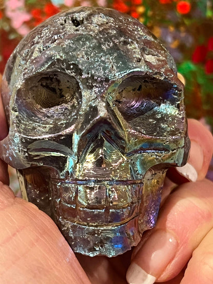 Sphaleriet aura M Skull/ kristallen schedel