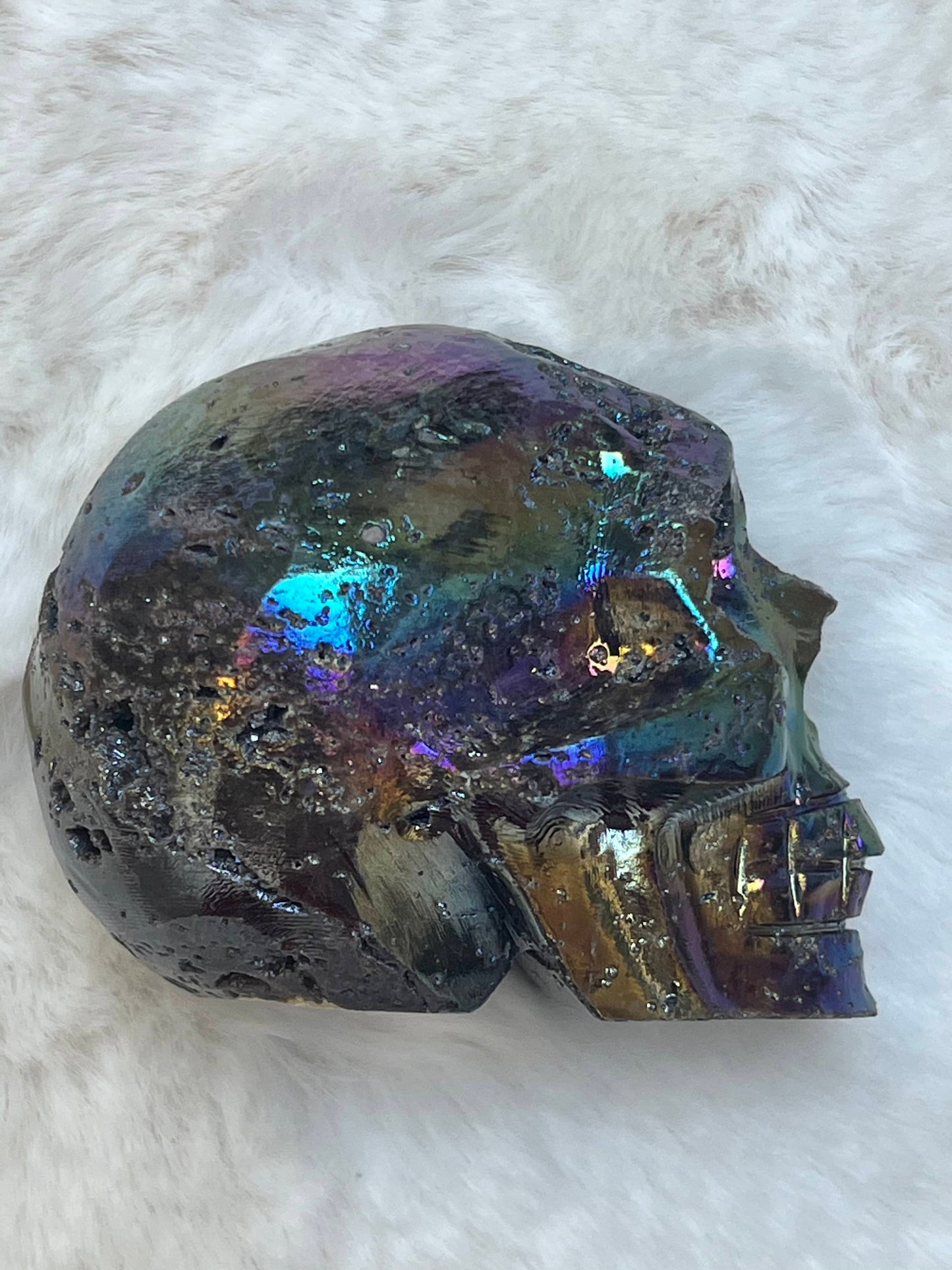 Sphaleriet aura M Skull/ kristallen schedel