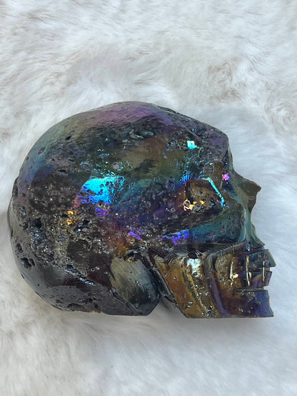 Sphaleriet aura M Skull/ kristallen schedel