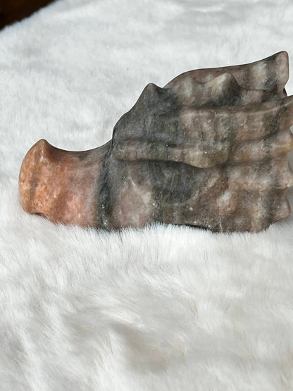 Roze Maansteen Draak – Vrouwelijke Wijsheid, Emotionele Harmonie & Innerlijke Rust