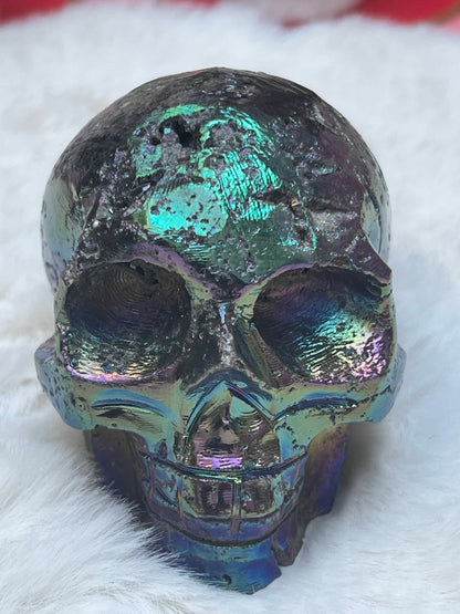 Sphaleriet aura M Skull/ kristallen schedel