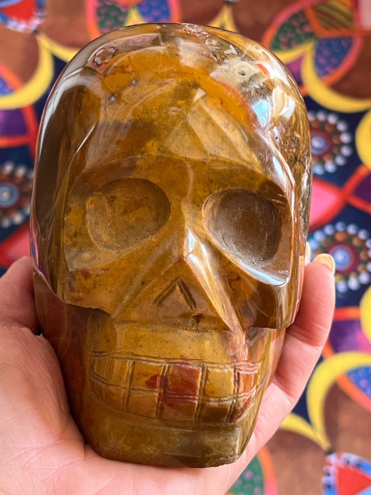 Oceaan Jaspis L Skull/ kristallen schedel