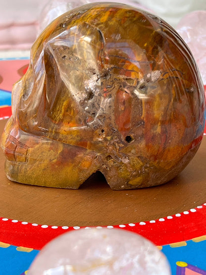 Oceaan Jaspis L Skull/ kristallen schedel