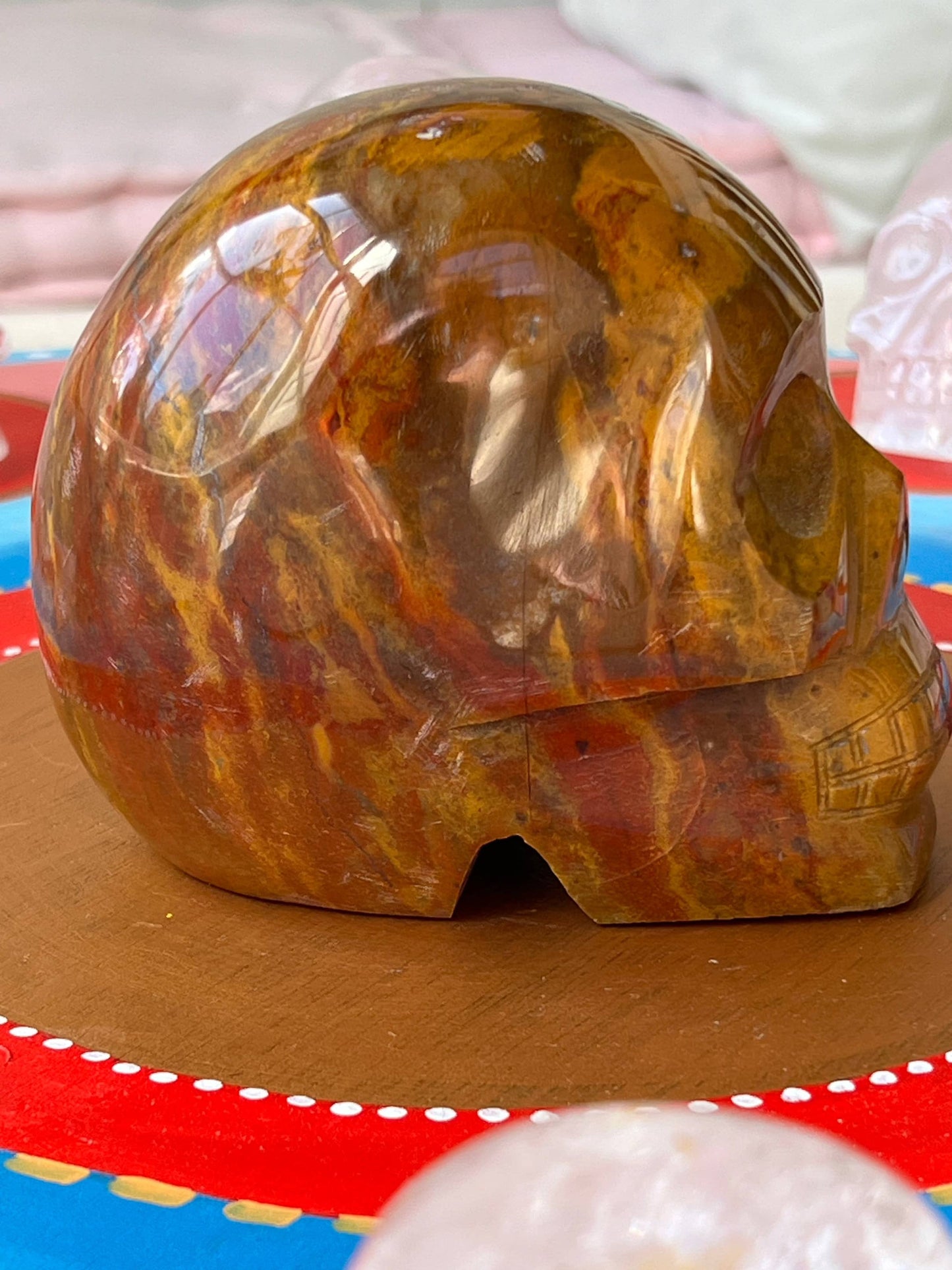 Oceaan Jaspis L Skull/ kristallen schedel