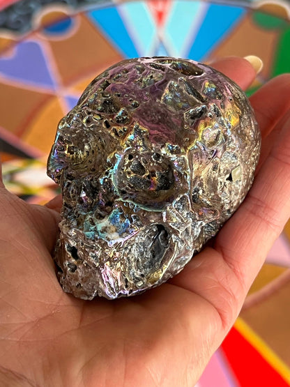 Sphaleriet aura M Skull/ kristallen schedel