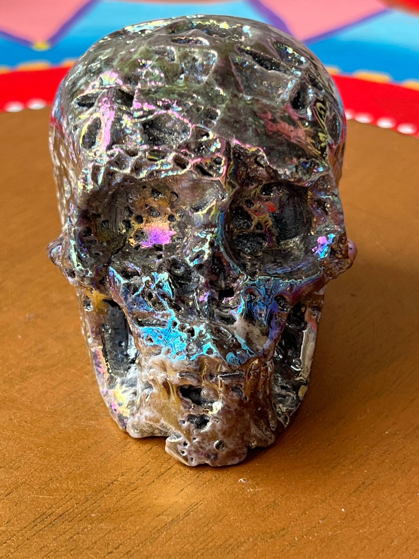 Sphaleriet aura M Skull/ kristallen schedel