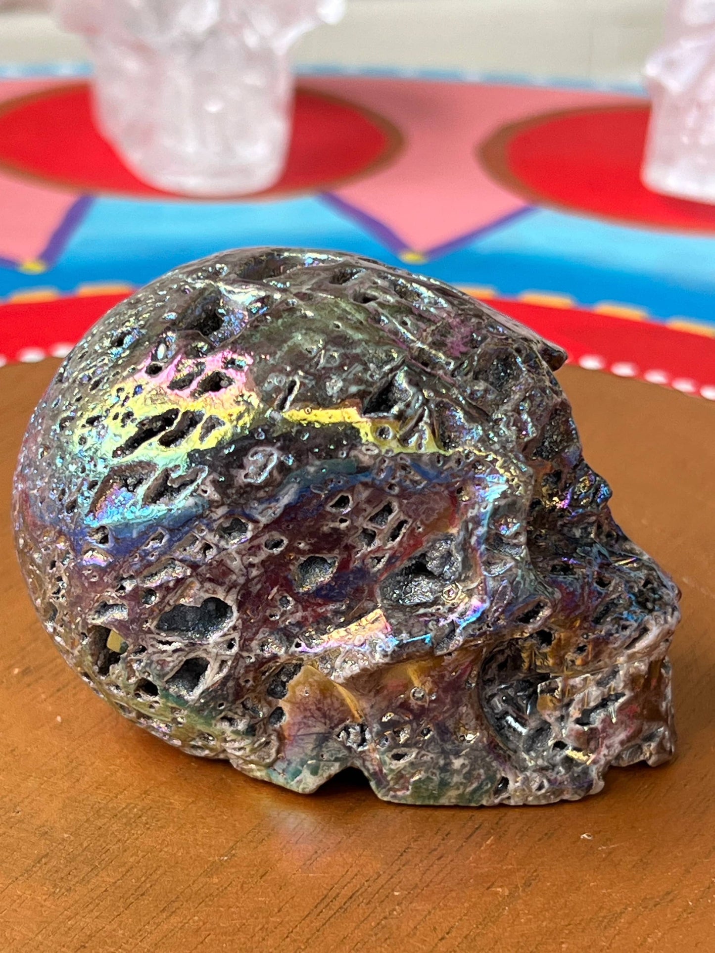 Sphaleriet aura M Skull/ kristallen schedel