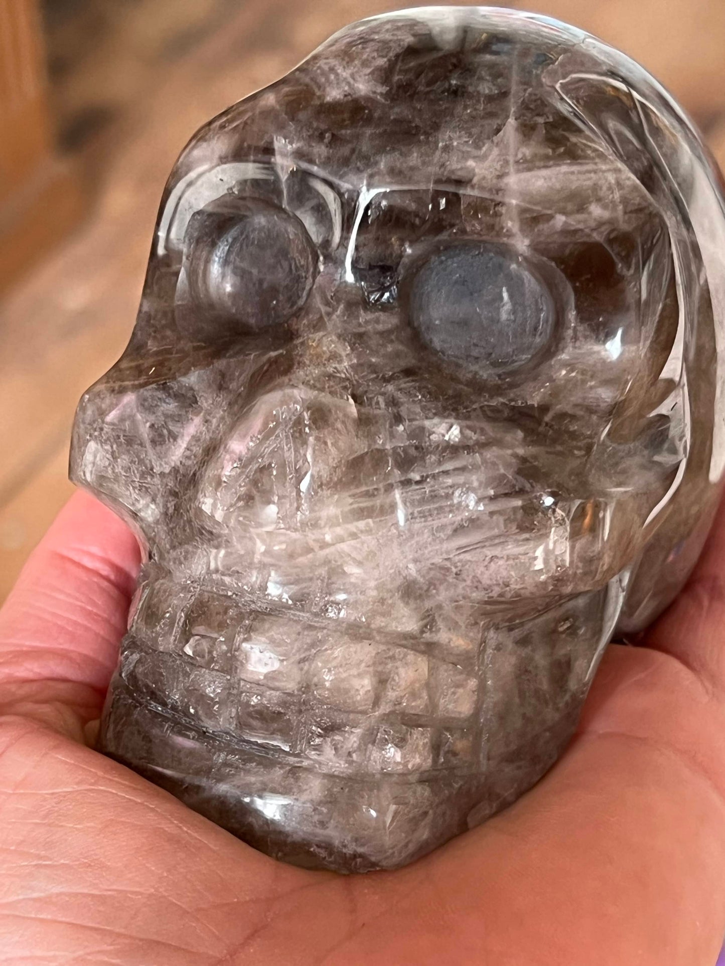 Rookkwarts L Skull/ kristallen schedel