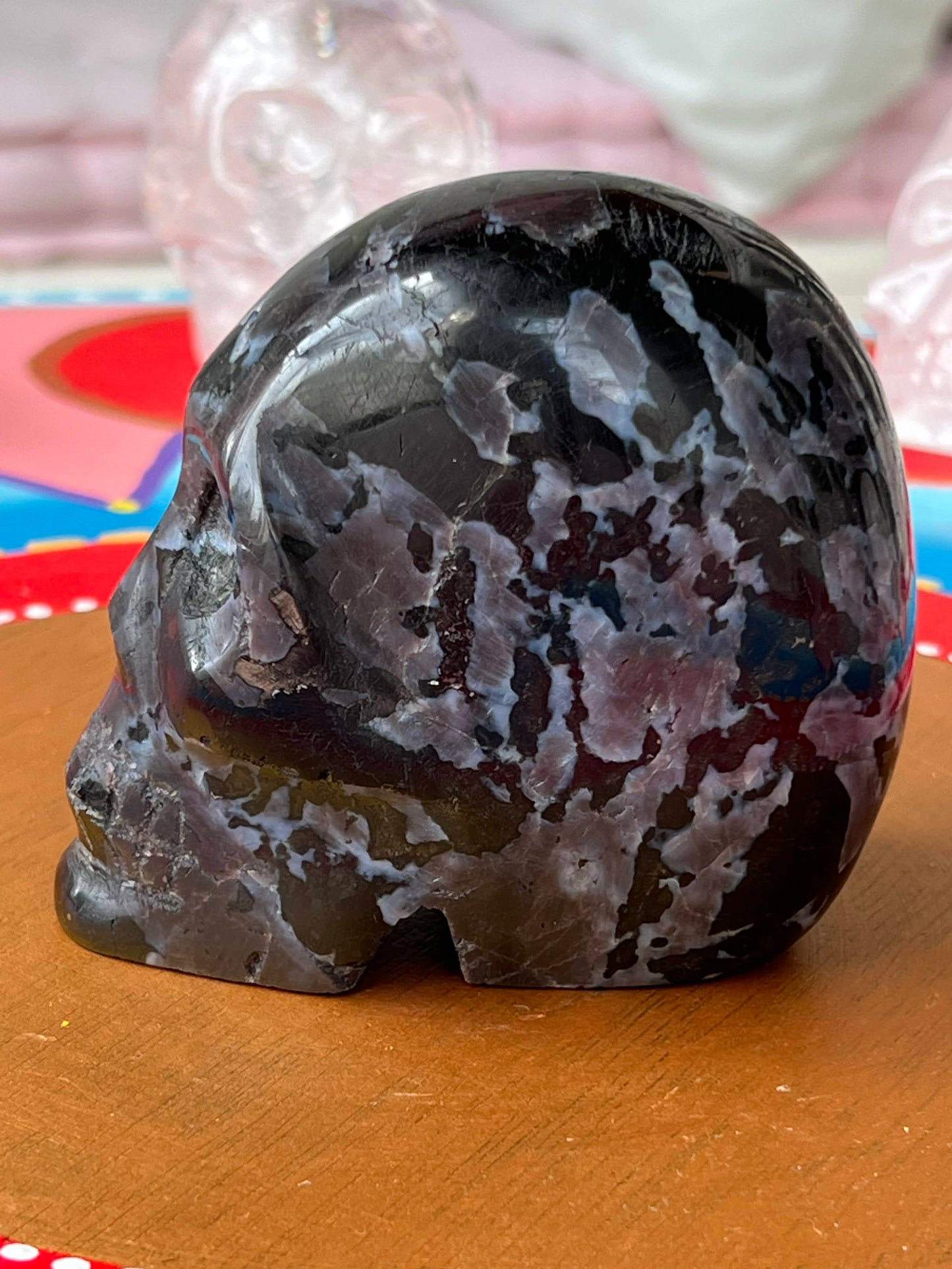 Gabbro M/L Skull/ kristallen schedel