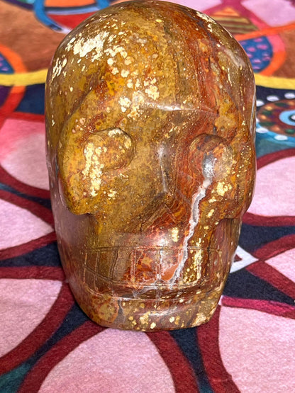 Jaspis L Skull/ kristallen schedel