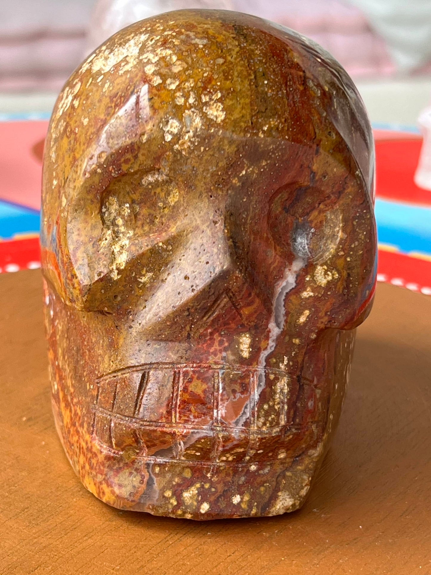 Jaspis L Skull/ kristallen schedel