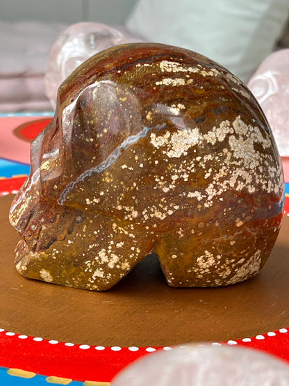 Jaspis L Skull/ kristallen schedel