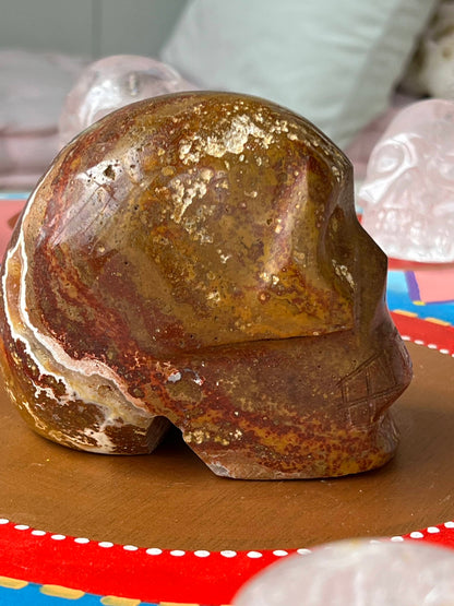 Jaspis L Skull/ kristallen schedel