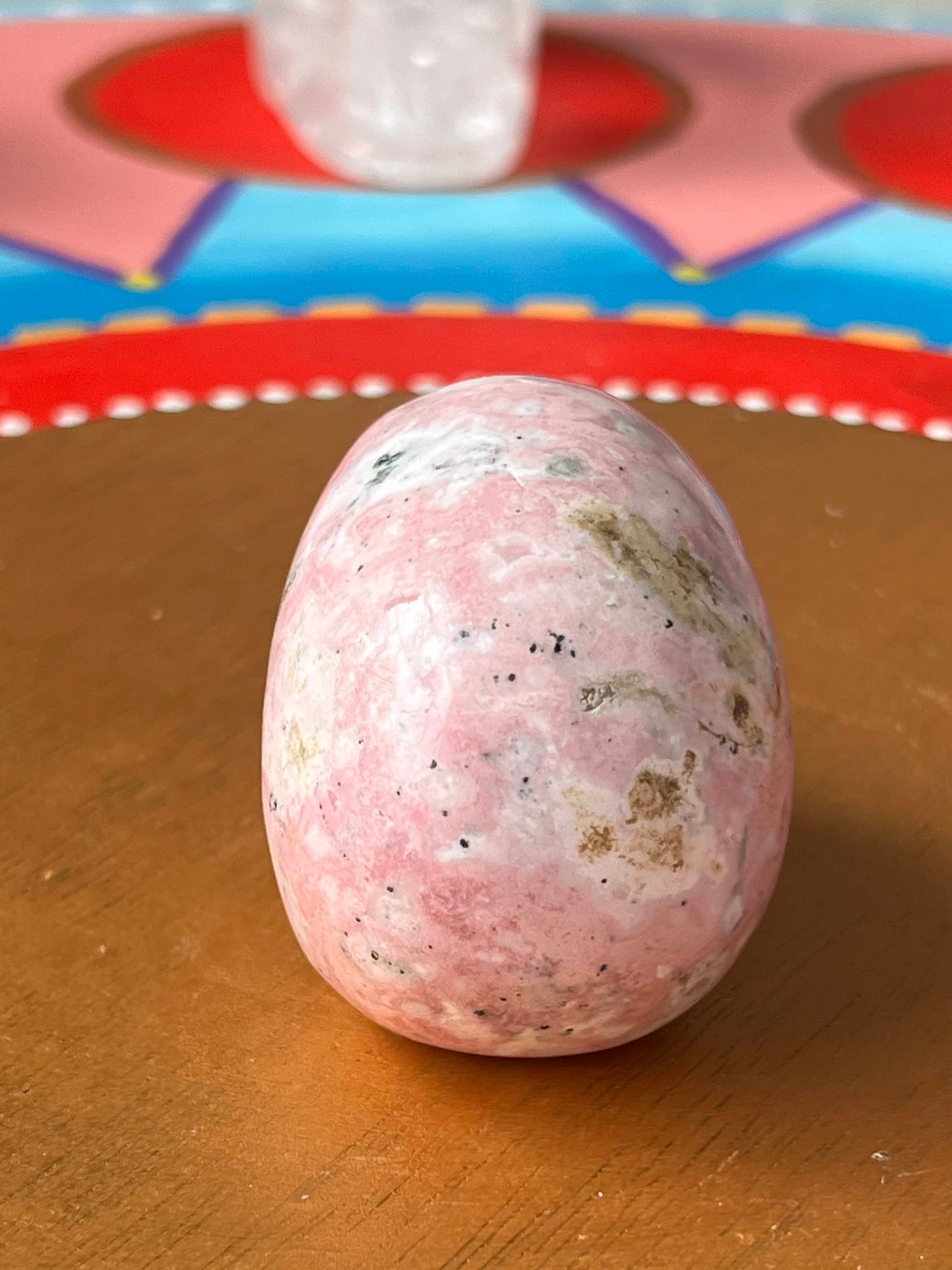 Rhodoniet S Skully/ kristallen schedel