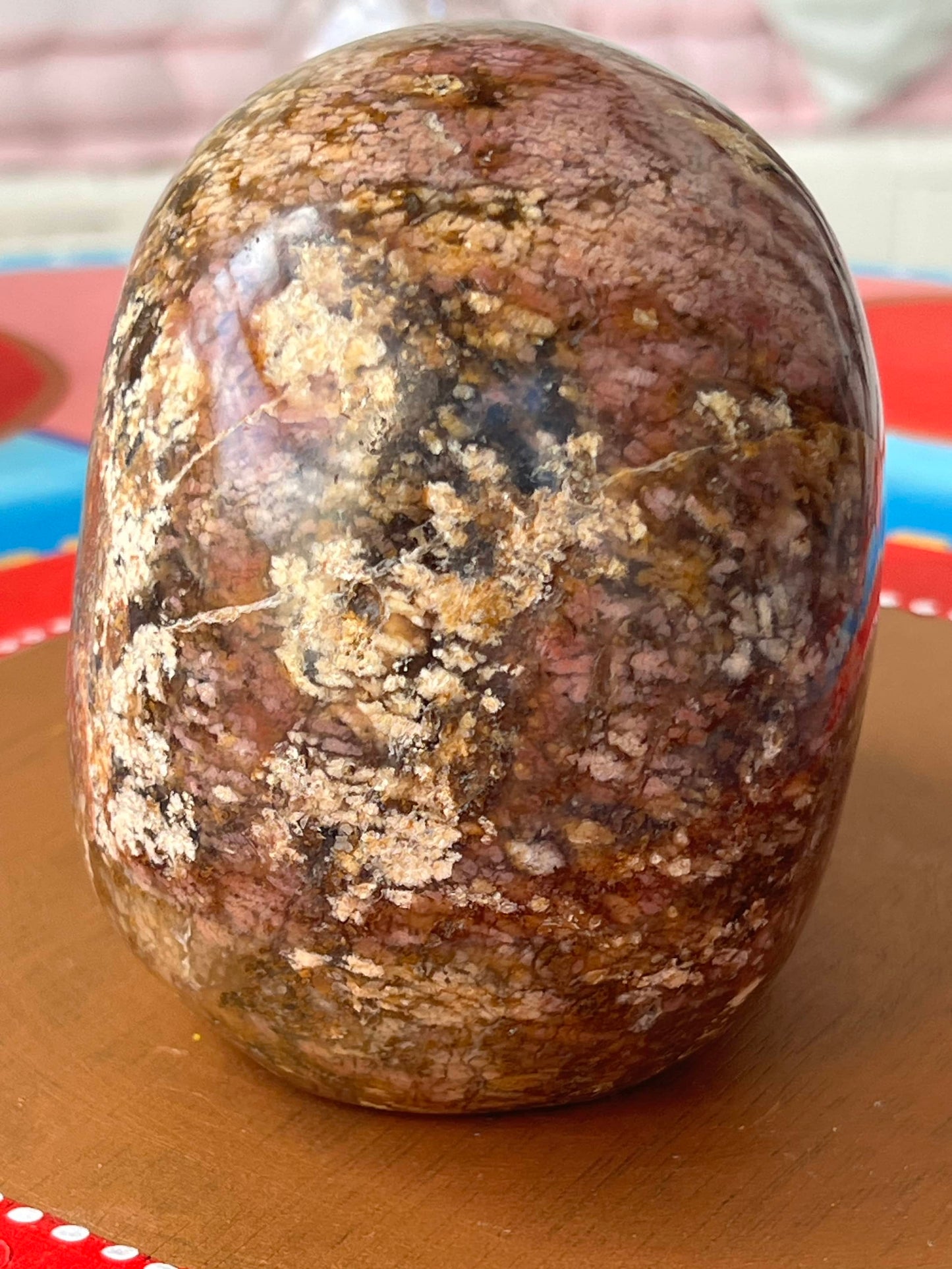 Oceaan Jaspis L Skull/ kristallen schedel met knuffel