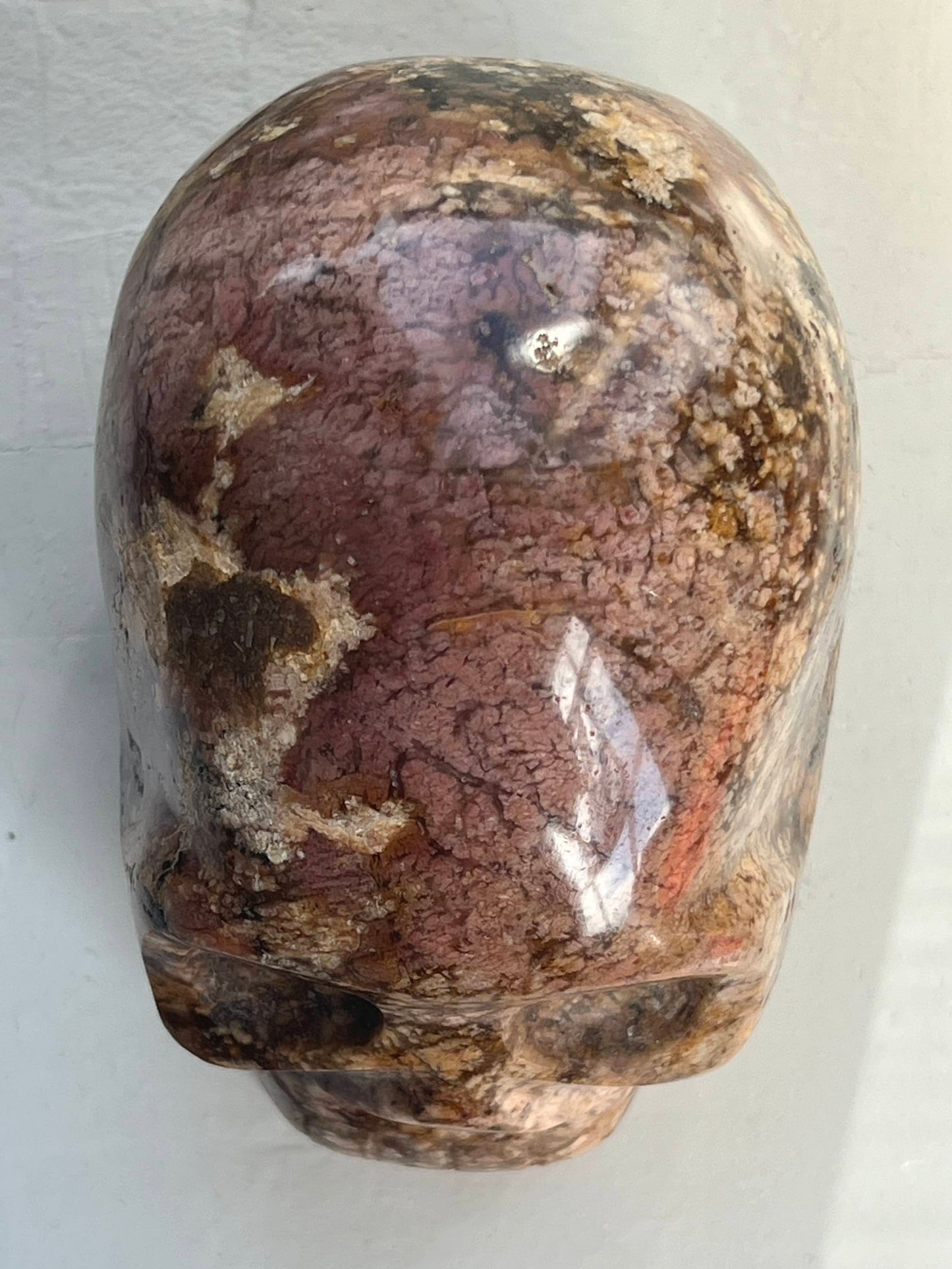 Oceaan Jaspis L Skull/ kristallen schedel met knuffel