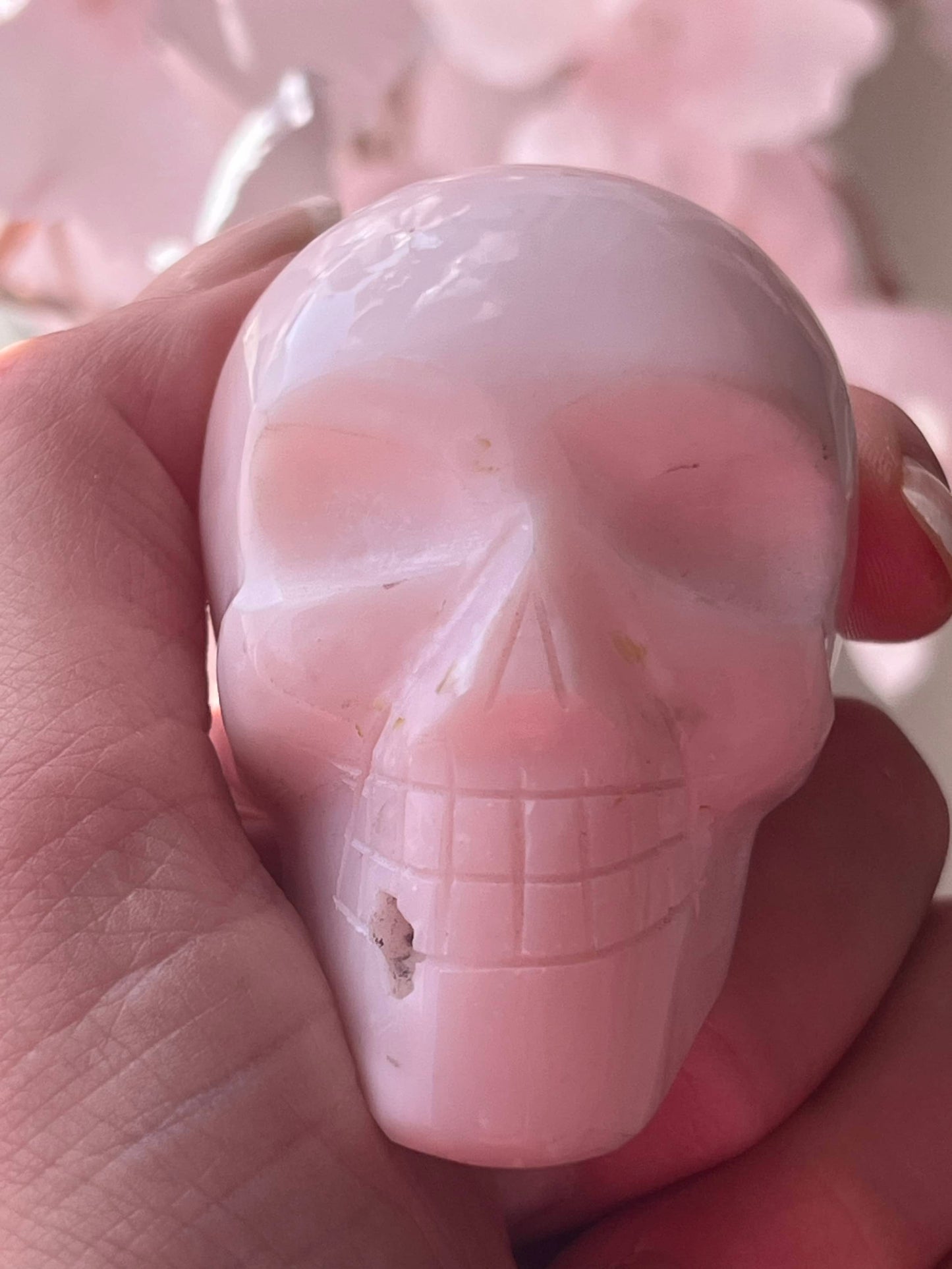 Mangano calciet S Skull/ kristallen schedel