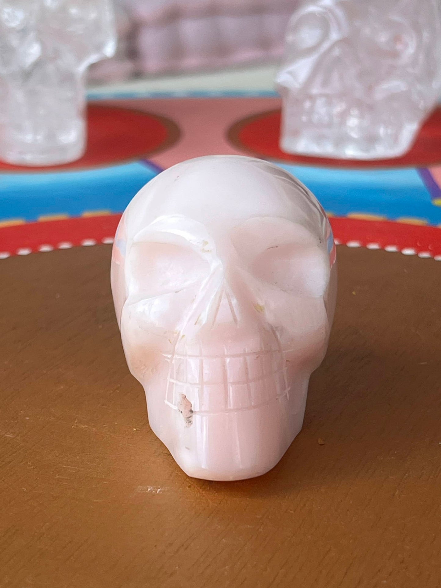 Mangano calciet S Skull/ kristallen schedel