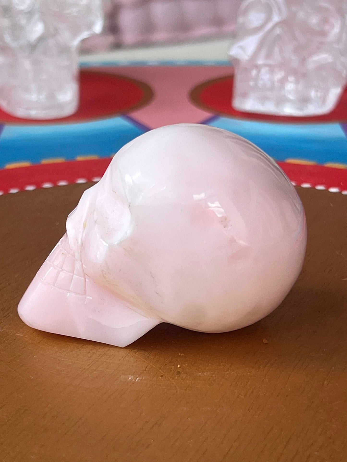 Mangano calciet S Skull/ kristallen schedel