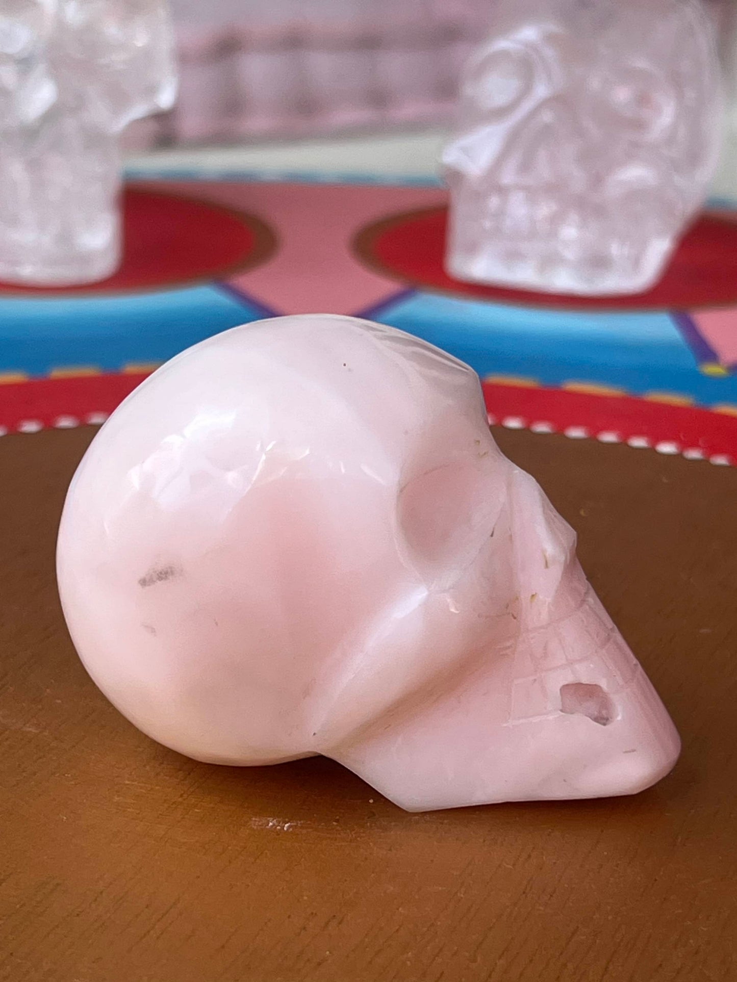 Mangano calciet S Skull/ kristallen schedel