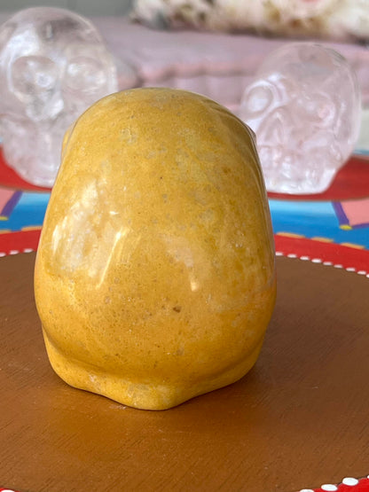 Gele Jaspis M Skull/ kristallen schedel