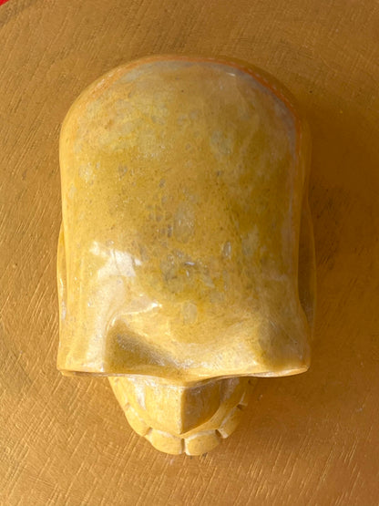 Gele Jaspis M Skull/ kristallen schedel