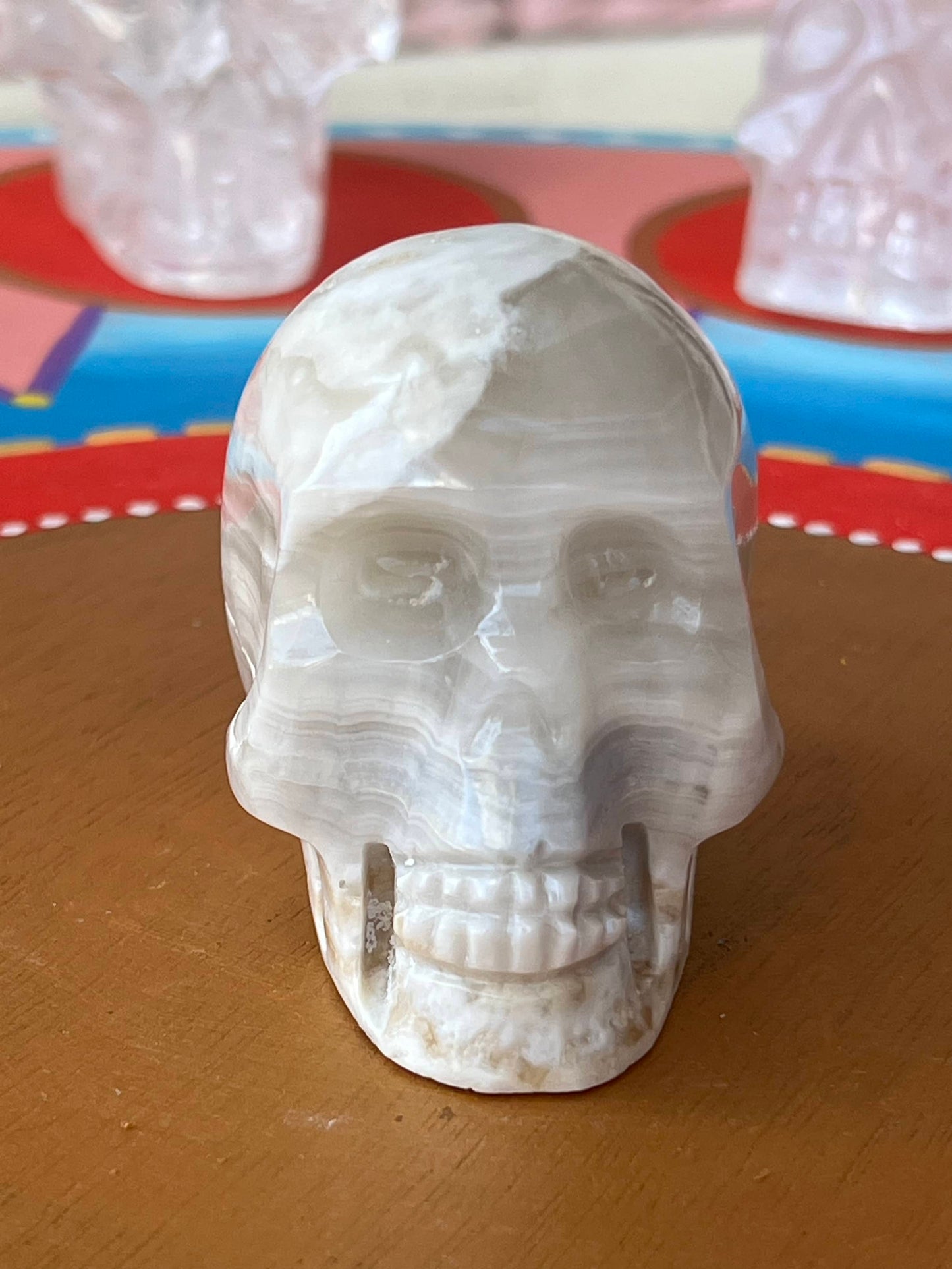 Witte Onyx S Skull/ kristallen schedel