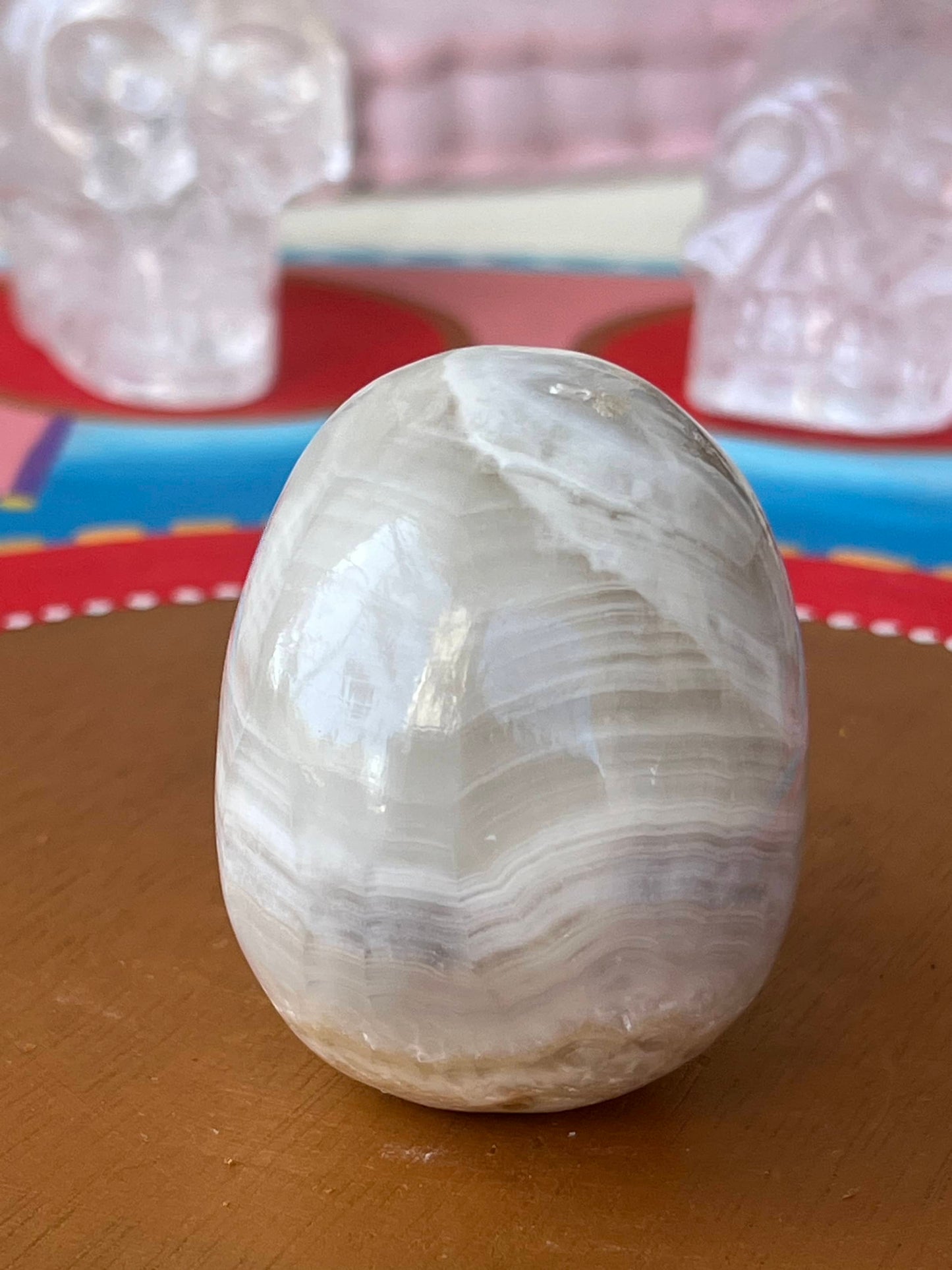 Witte Onyx S Skull/ kristallen schedel