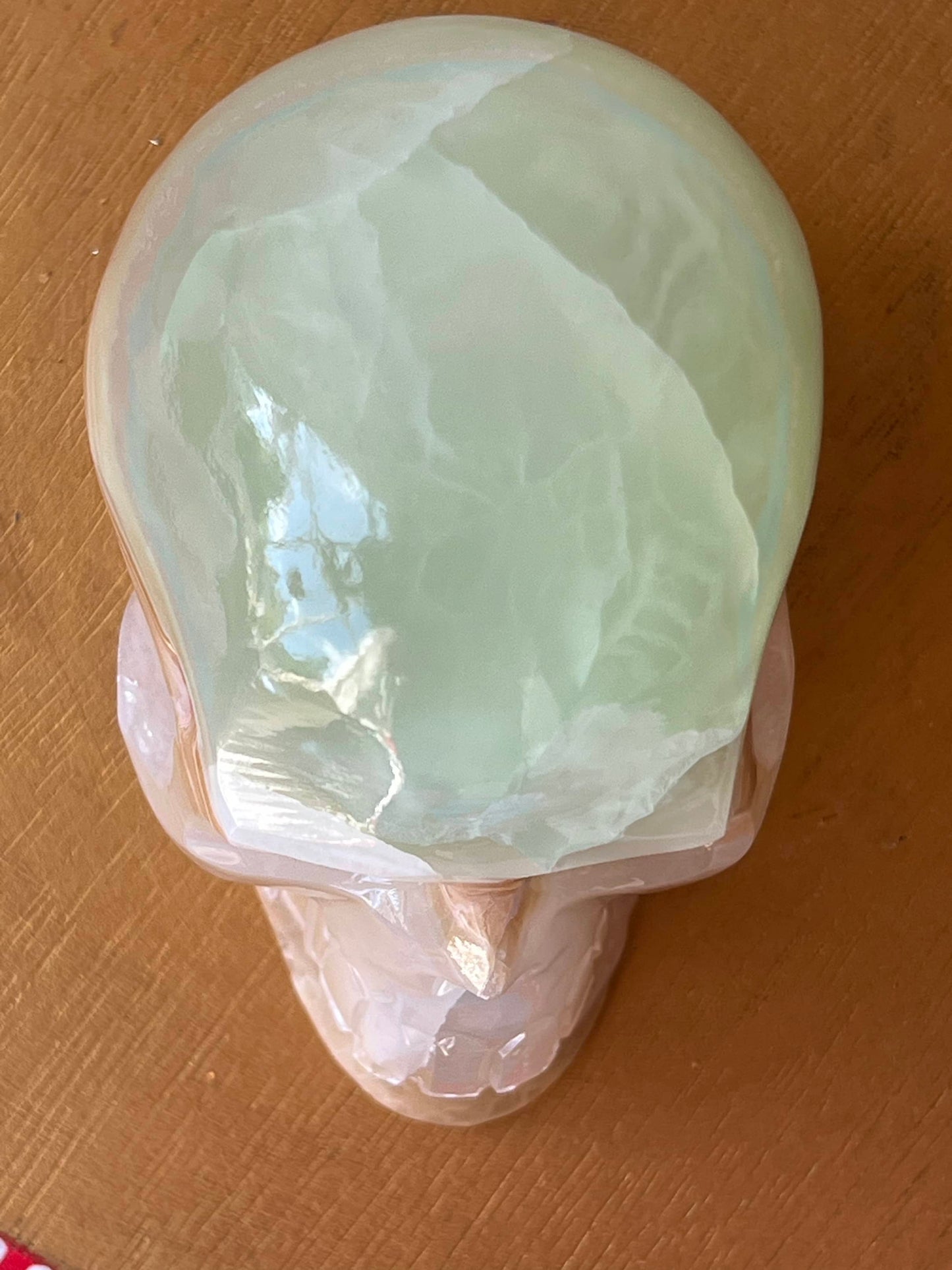 Groene Onyx M Skull/ kristallen schedel